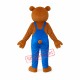 Teddy Bear in Overalls Mascot Adult Costume Free Shipping Teddy Bear in Overalls Mascot Adult Costume Free Shipping