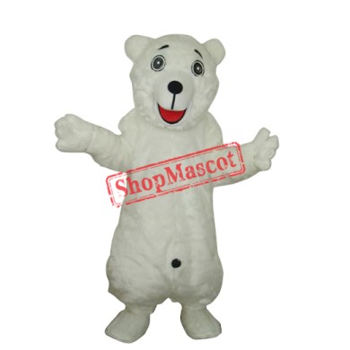White Polar Bear Adult Mascot Costume Free Shipping