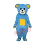 Yellow Belly Blue Bear Mascot Adult Costume Free Shipping