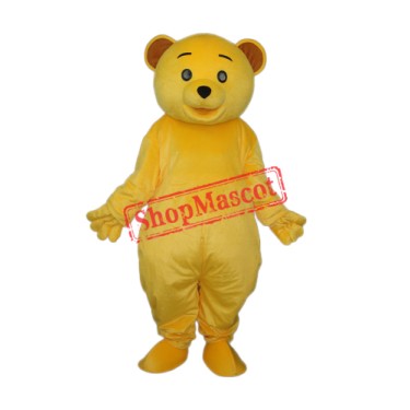 Yellow Teddy Bear Mascot Adult Costume Free Shipping