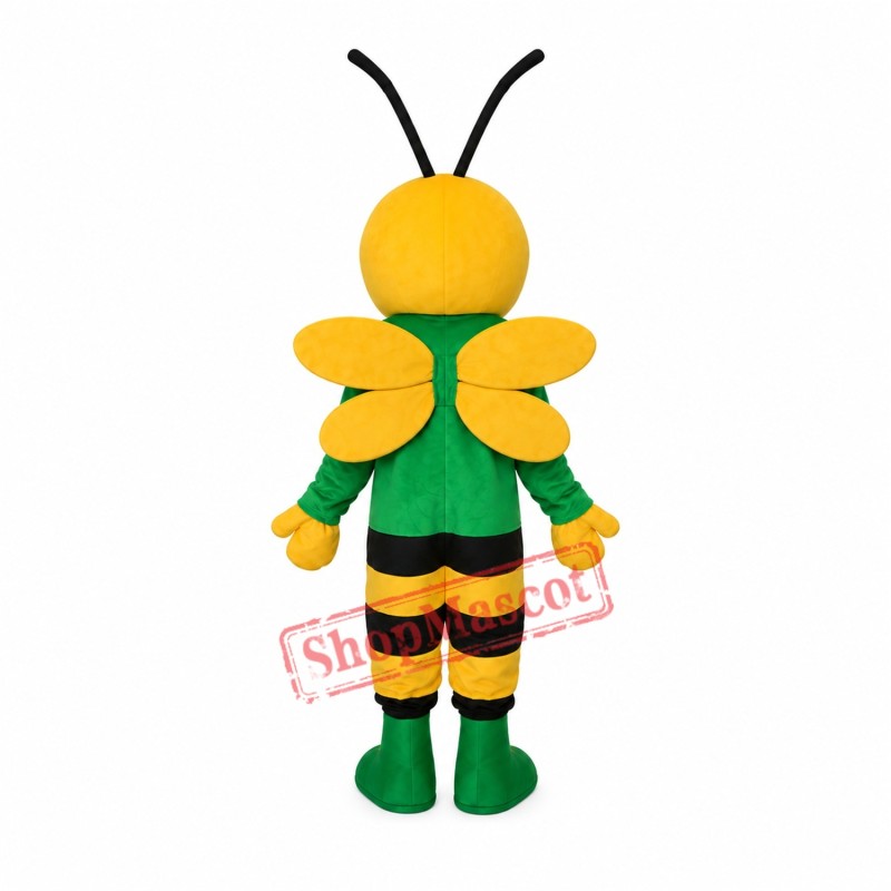 Green Bee Mascot Adult Costume Free Shipping