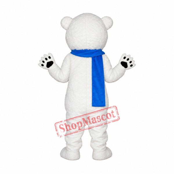 Cute Polar Bear Adult Mascot Costume Free Shipping Cute Polar Bear Adult Mascot Costume Free Shipping