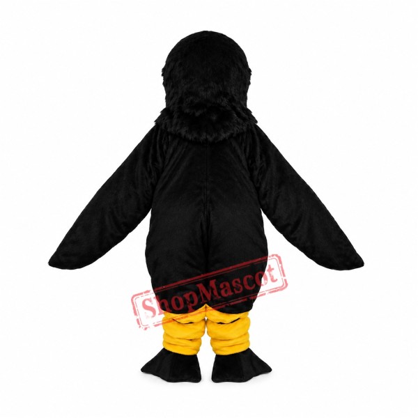 Long Wool Black Eagle Mascot Adult Costume Free Shipping Long Wool Black Eagle Mascot Adult Costume Free Shipping