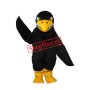 Long Wool Black Eagle Mascot Adult Costume Free Shipping