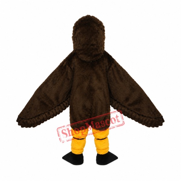 Long-haired Brown Eagle Mascot Adult Costume Free Shipping Long-haired Brown Eagle Mascot Adult Costume Free Shipping