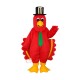 Red Bird with Black Hat Mascot Adult Costume Free Shipping Red Bird with Black Hat Mascot Adult Costume Free Shipping