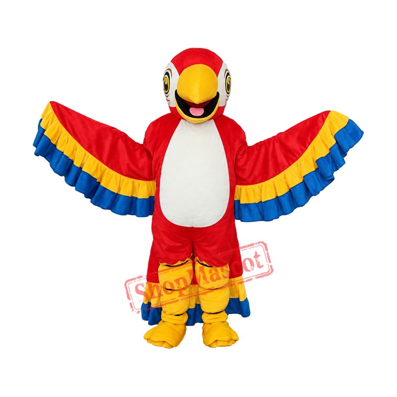 Red Parrot with Lace Tail Mascot Adult Costume Free Shipping Red Parrot with Lace Tail Mascot Adult Costume Free Shipping