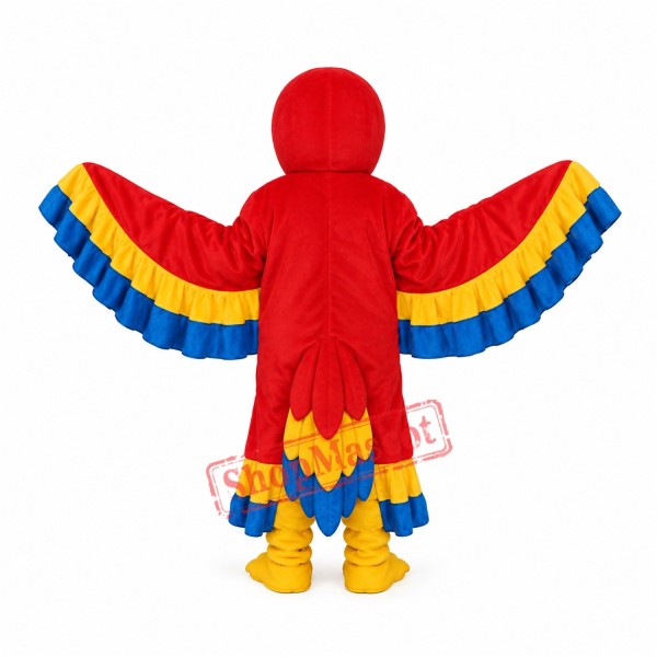 Red Parrot with Lace Tail Mascot Adult Costume Free Shipping Red Parrot with Lace Tail Mascot Adult Costume Free Shipping