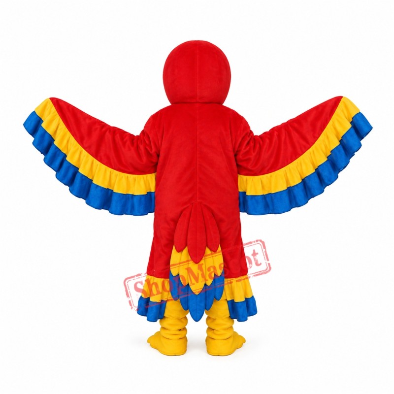 Red Parrot with Lace Tail Mascot Adult Costume Free Shipping Red Parrot with Lace Tail Mascot Adult Costume Free Shipping