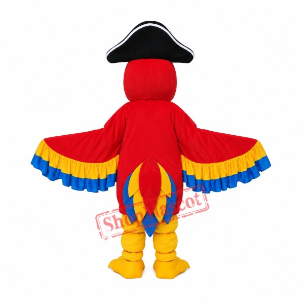 Red Pirate Parrot Mascot Adult Costume Free Shipping Red Pirate Parrot Mascot Adult Costume Free Shipping