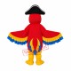 Red Pirate Parrot Mascot Adult Costume Free Shipping Red Pirate Parrot Mascot Adult Costume Free Shipping