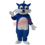 Blue Cat Mascot Adult Costume Free Shipping
