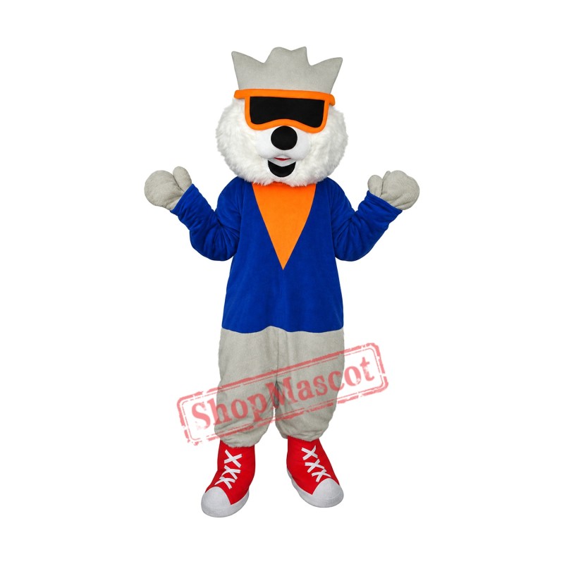 Cat Wear Glasses Mascot Adult Costume Free Shipping