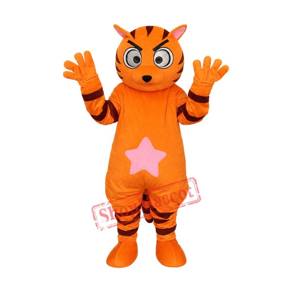 Orange Star Cat Mascot Adult Costume Free Shipping Orange Star Cat Mascot Adult Costume Free Shipping