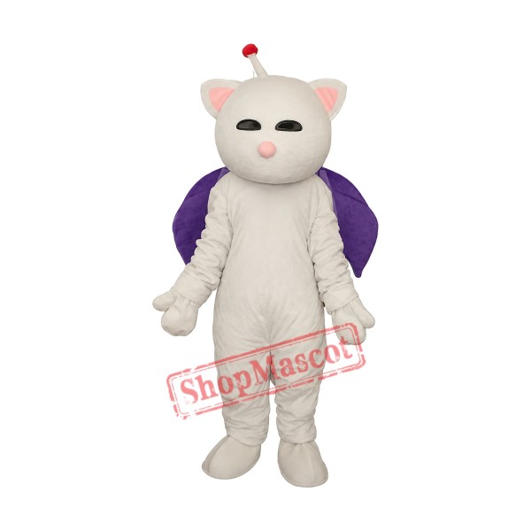 Pink Nose White Cat Mascot Adult Costume Free Shipping Pink Nose White Cat Mascot Adult Costume Free Shipping