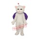Pink Nose White Cat Mascot Adult Costume Free Shipping Pink Nose White Cat Mascot Adult Costume Free Shipping