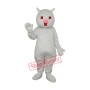White Cat Mascot Adult Costume Free Shipping