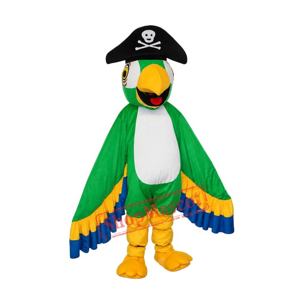 Green Pirate Parrot Mascot Adult Costume Free Shipping Green Pirate Parrot Mascot Adult Costume Free Shipping