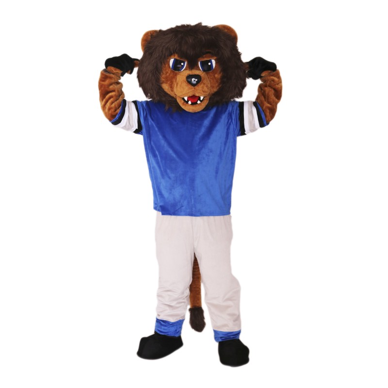 Brown Gentle Lion Mascot Costume on Clearance