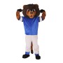 Brown Gentle Lion Mascot Costume on Clearance