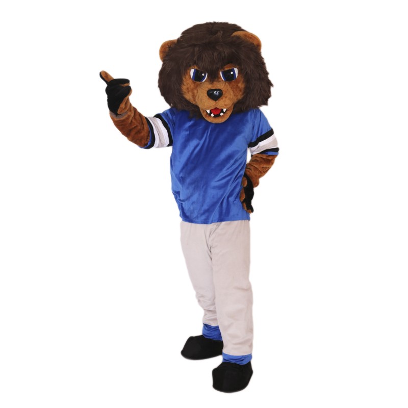 Brown Gentle Lion Mascot Costume on Clearance
