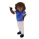 Brown Gentle Lion Mascot Costume on Clearance