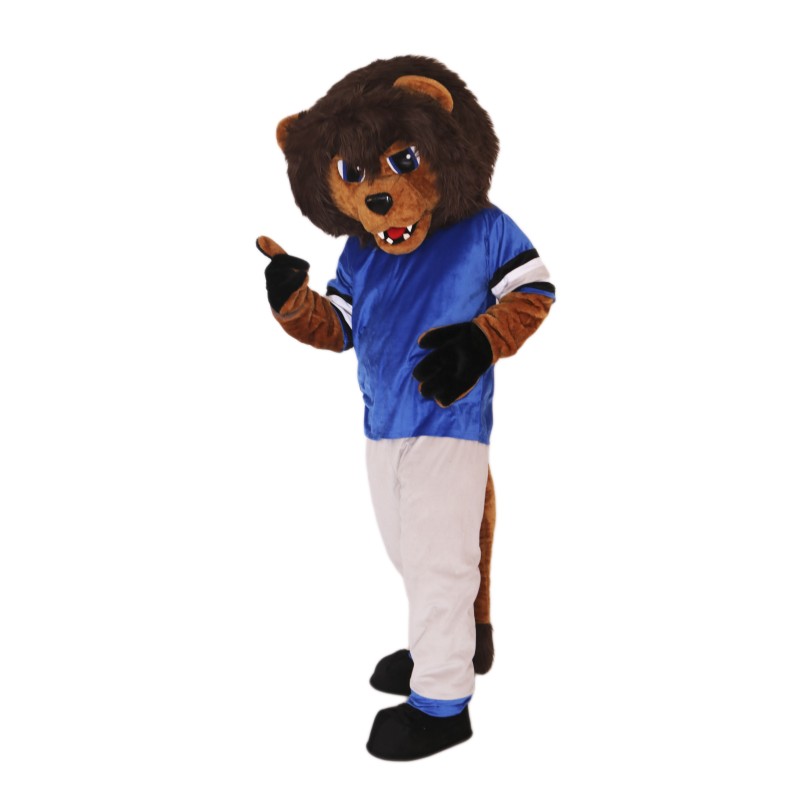 Brown Gentle Lion Mascot Costume on Clearance
