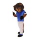 Brown Gentle Lion Mascot Costume on Clearance
