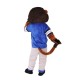 Brown Gentle Lion Mascot Costume on Clearance