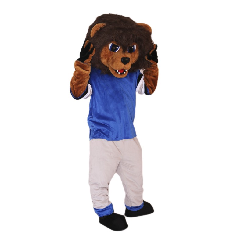 Brown Gentle Lion Mascot Costume on Clearance