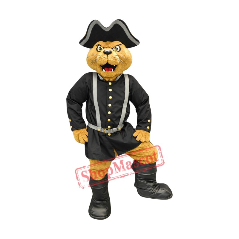 Cannoneer Cat Mascot Costume Cannoneer Cat Mascot Costume