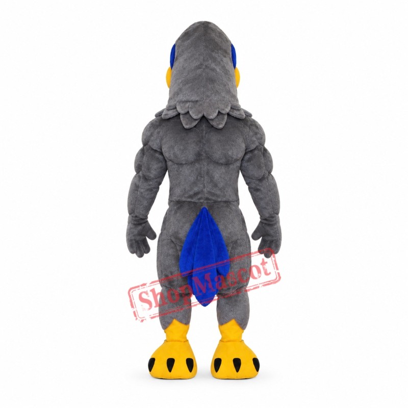 College Grey Hawk Mascot Costume