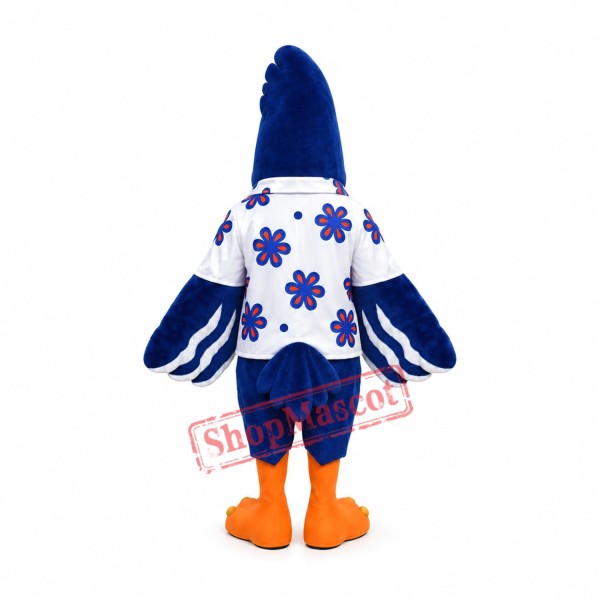 Cute Blue Cardinal Mascot Costume Cute Blue Cardinal Mascot Costume