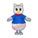 Cute Grey Owl Mascot Costume Cute Grey Owl Mascot Costume