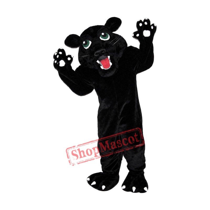 Fierce Black Panther Mascot Costume Fierce Black Panther Mascot Costume