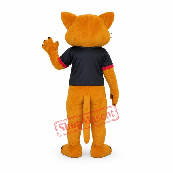 Happy Cougar Mascot Costume Happy Cougar Mascot Costume