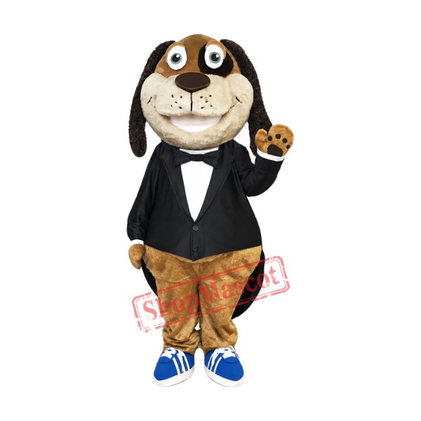 Gentleman Dog Mascot Costume Gentleman Dog Mascot Costume