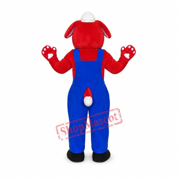 Doctor Red Dog Mascot Costume