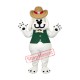 Smiling White Dog Mascot Costume Smiling White Dog Mascot Costume