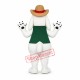 Smiling White Dog Mascot Costume Smiling White Dog Mascot Costume