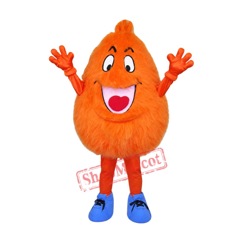 The Orange Monster Mascot Costume The Orange Monster Mascot Costume