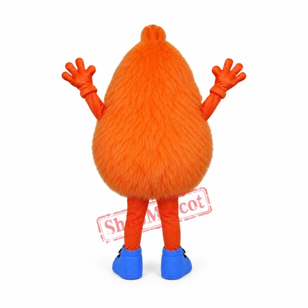 The Orange Monster Mascot Costume The Orange Monster Mascot Costume