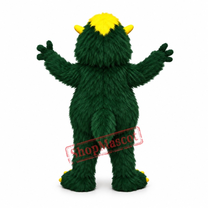 Cute Green Monster Mascot Costume Cute Green Monster Mascot Costume
