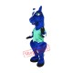 Blue Horse Mascot Costume Blue Horse Mascot Costume