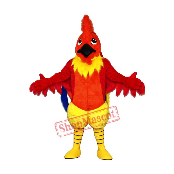 High Quality Red Rooster Mascot Costume