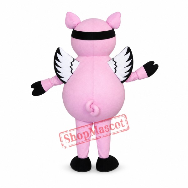 Flying Pig Mascot Costume Flying Pig Mascot Costume