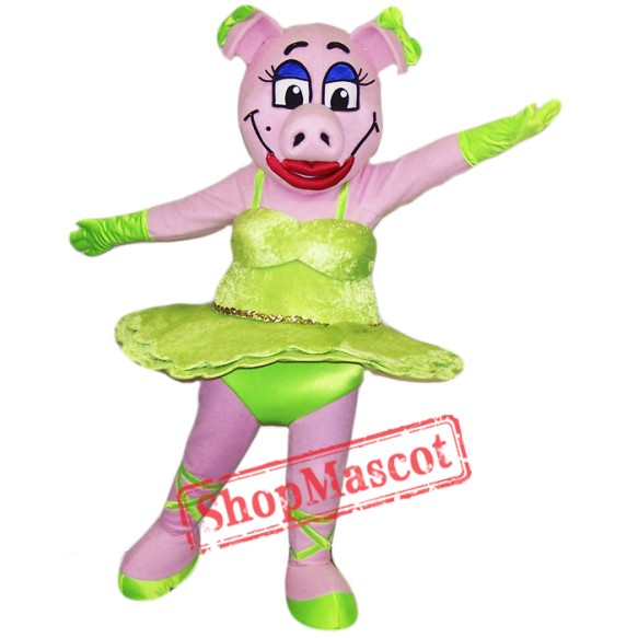 Dancing Pig Mascot Costume
