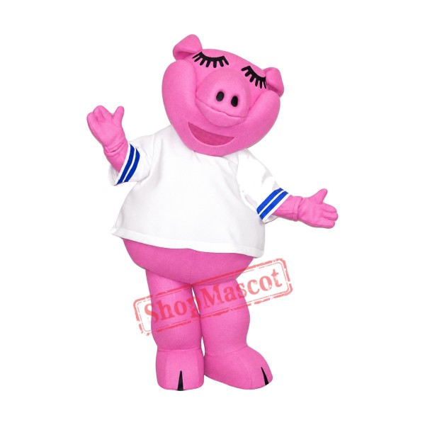 High Quality Pink Pig Mascot Costume