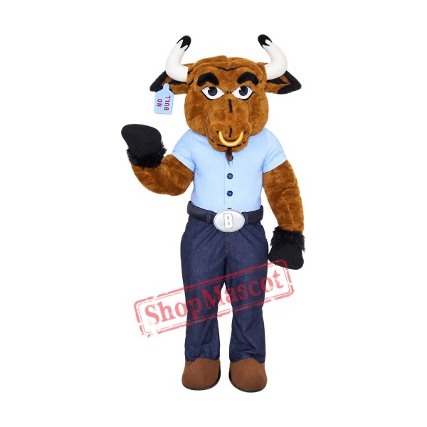 High Quality Bull Mascot Costume Free Shipping
