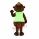 Chocolate Beaver Mascot Costume Chocolate Beaver Mascot Costume